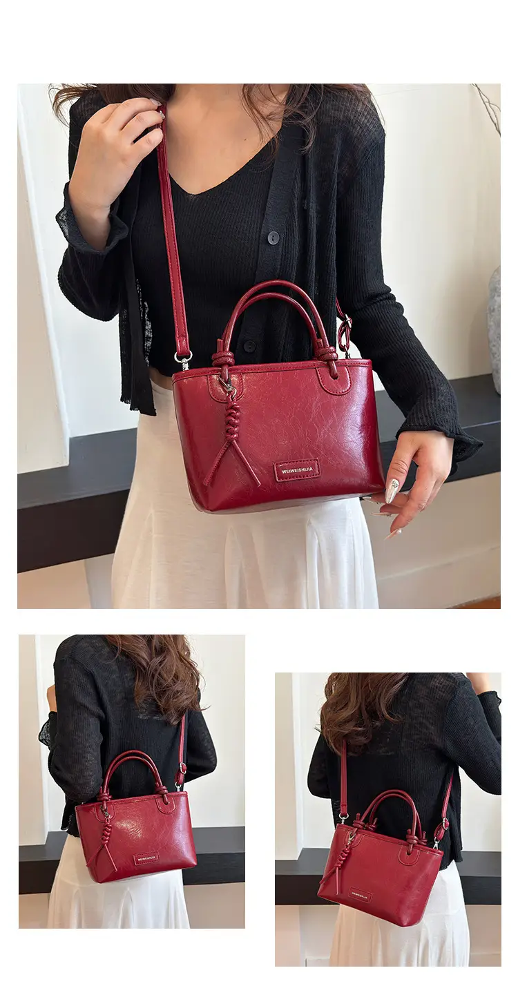 White Leather Bucket Handbag for Women 2024 — feature 15