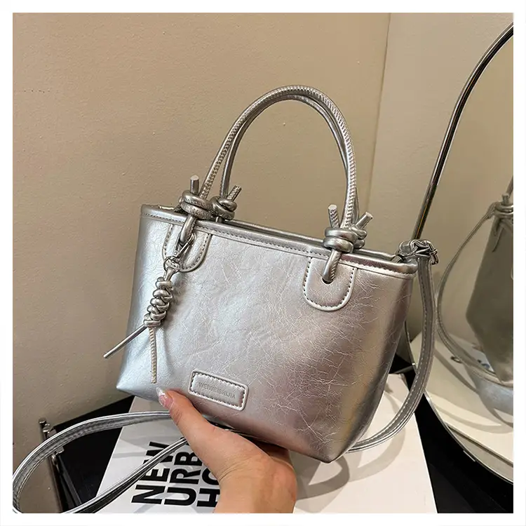 White Leather Bucket Handbag for Women 2024 — feature 21