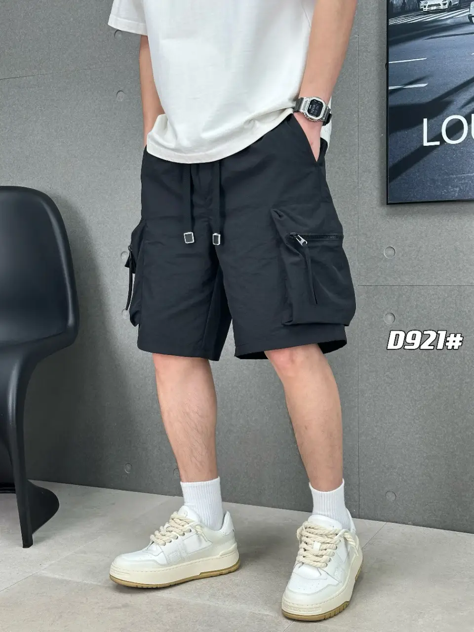 Men's Summer Sports Shorts Straight Leg Loose Fit Large Pocket - Image 2