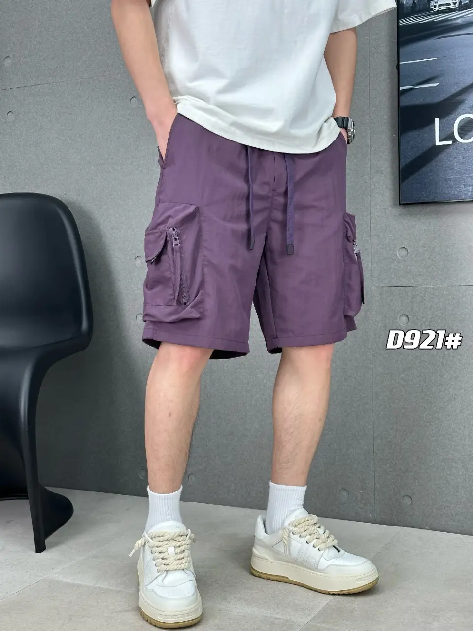 Men's Summer Sports Shorts Straight Leg Loose Fit Large Pocket - Image 4