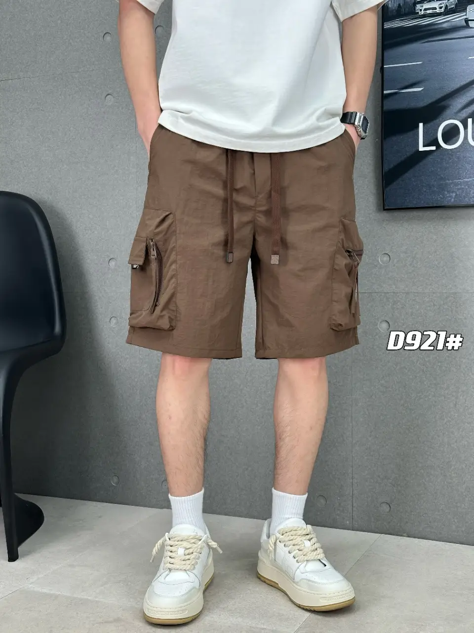 Men's Summer Sports Shorts Straight Leg Loose Fit Large Pocket - Image 5