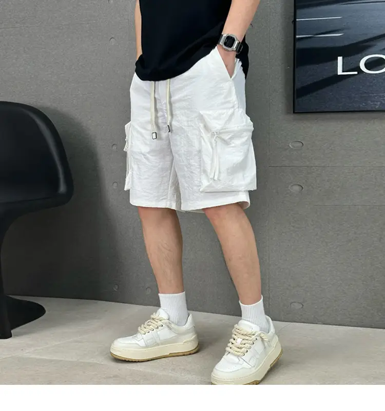Men's Summer Sports Shorts Straight Leg Loose Fit Large Pocket — feature 10
