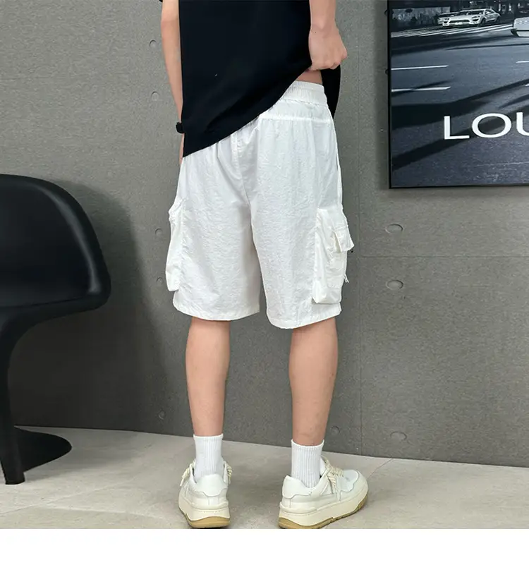 Men's Summer Sports Shorts Straight Leg Loose Fit Large Pocket — feature 9