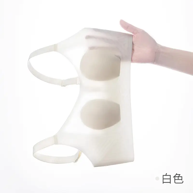 Women's Breathable Ultra-thin Breathable No-steel Ring Anti-sagging No-mark Summer Adjustable Bra - Image 3