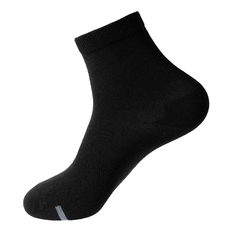 Men's Summer Sports Socks Similar to Meizuli's Model, 7A Anti-Odor Socks, Aromatherapy Mugwort Mesh Breathable Mid-Tube Cotton Socks