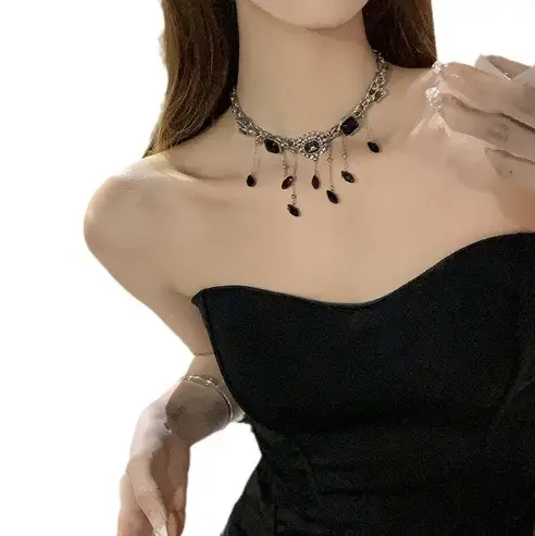 Velvet Butterfly Tassel Necklace Autumn Winter Spice Sweet Cool - Image 63