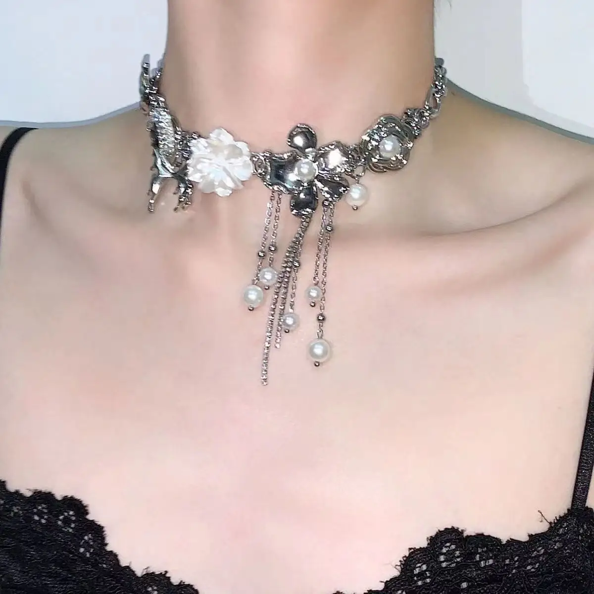 Velvet Butterfly Tassel Necklace Autumn Winter Spice Sweet Cool - Image 24