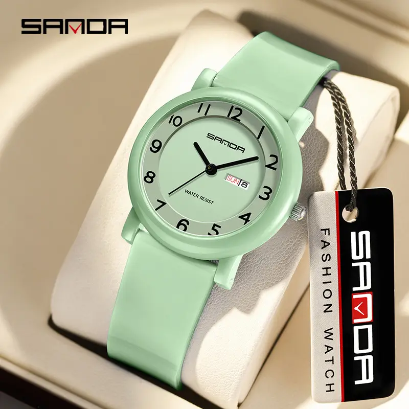 Sanda Dual Calendar Exam Quartz Watch for Kids - Image 12