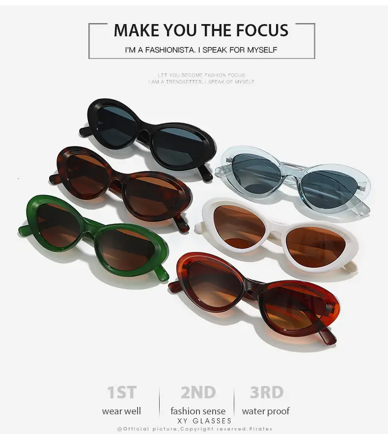 Cross-Border Cat-Eye Sunglasses White Brown 2024 β feature 3