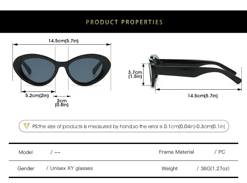 Cross-Border Cat-Eye Sunglasses White Brown 2024 β feature 5