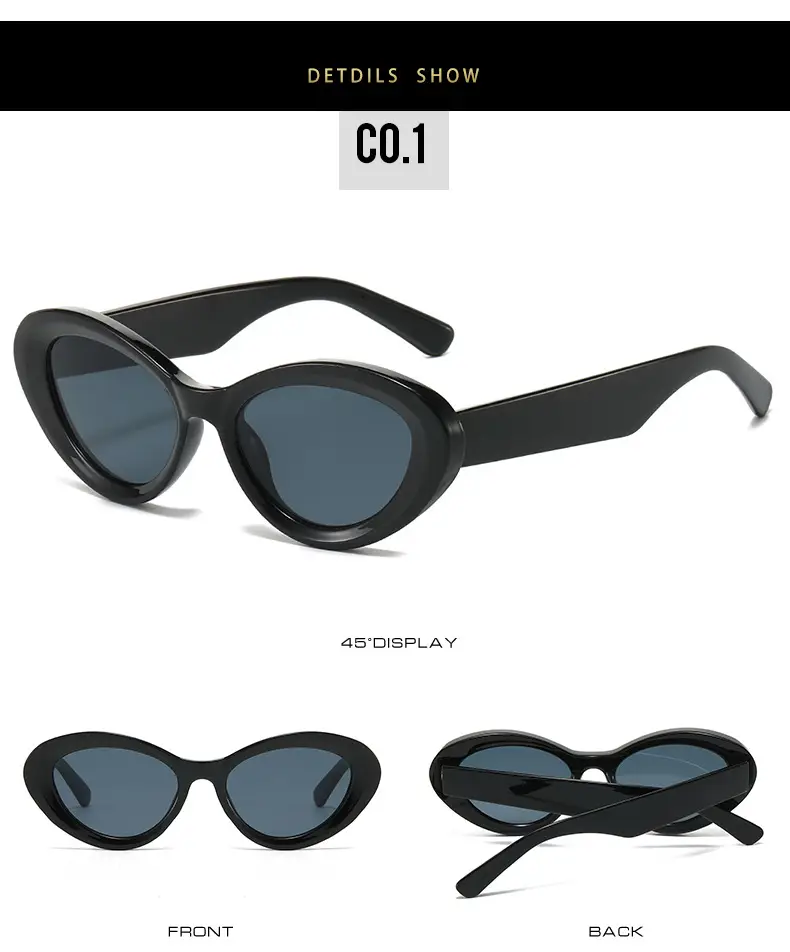 Cross-Border Cat-Eye Sunglasses White Brown 2024 β feature 7