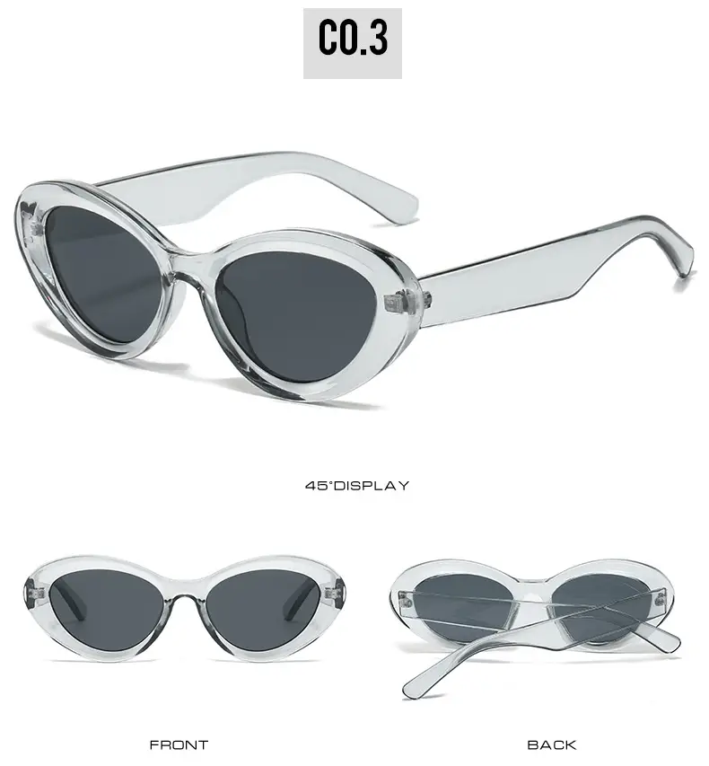 Cross-Border Cat-Eye Sunglasses White Brown 2024 β feature 9