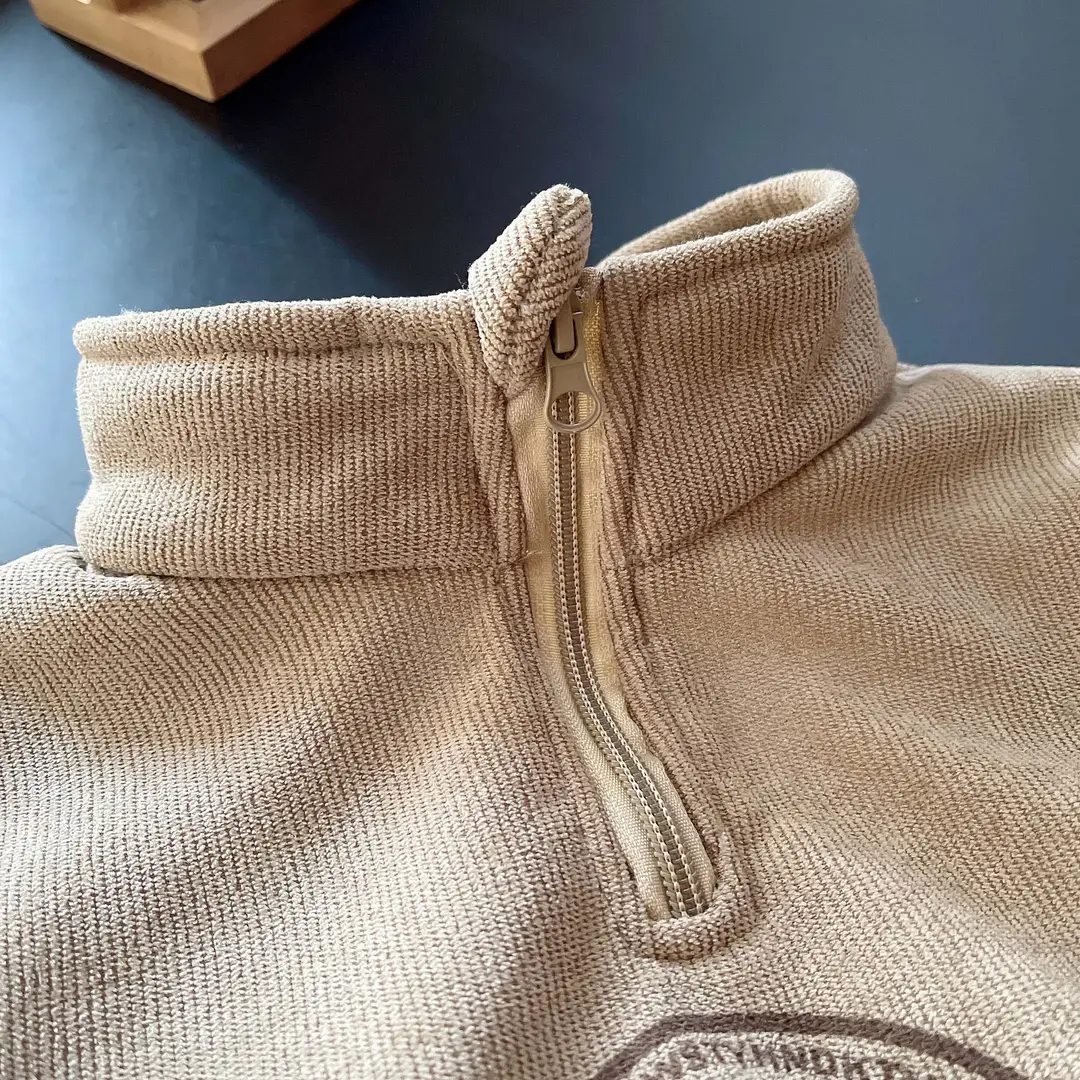 Male baby fleece-lined half high collar zipper suit children autumn and winter 2 baby clothes 3 children's clothing 1-4 year old boy winter — feature 5