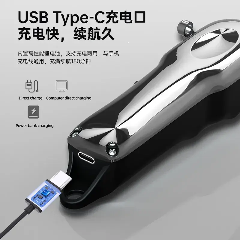 Professional Electric Hair Clipper with Precision Blades - Image 6