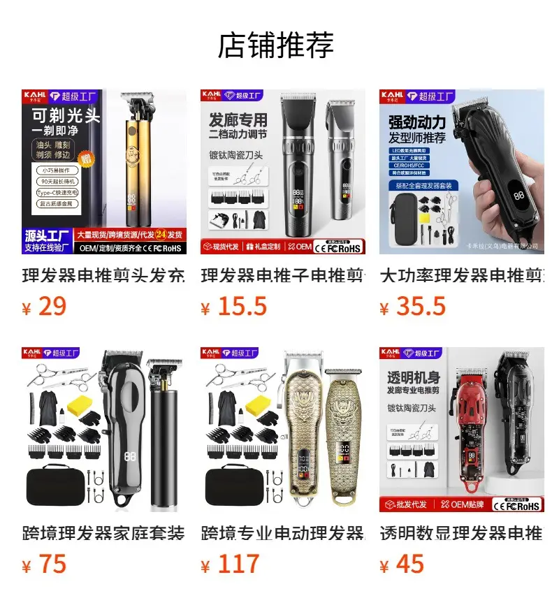 Professional Electric Hair Clipper with Precision Blades — feature 1
