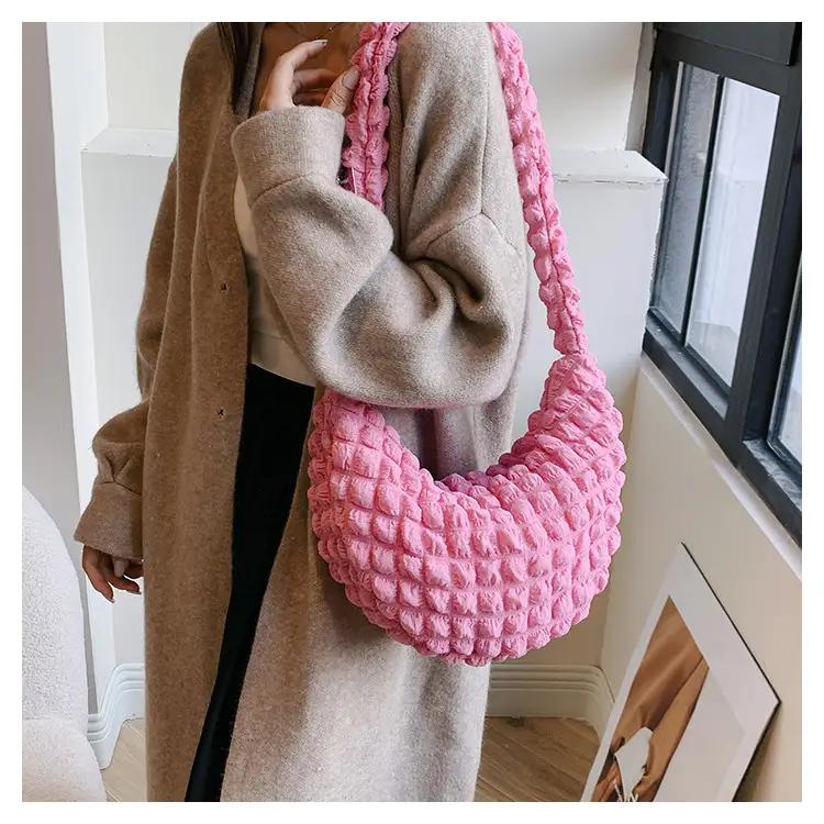 Women's One-Shoulder Underarm Bag 2024 Folded Portable — feature 13