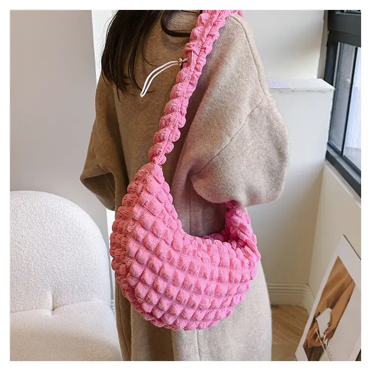 Women's One-Shoulder Underarm Bag 2024 Folded Portable — feature 14