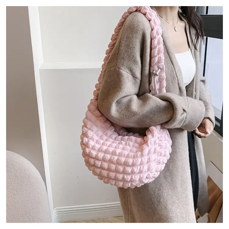 Women's One-Shoulder Underarm Bag 2024 Folded Portable — feature 15