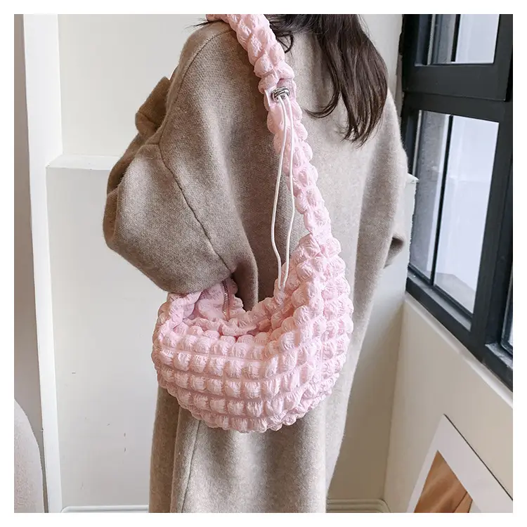 Women's One-Shoulder Underarm Bag 2024 Folded Portable — feature 16