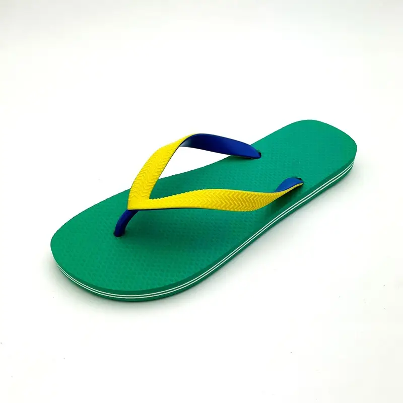Foreign Trade Solid Color Men's Flip Flops Simple Personalized All-match Summer Seaside Beach Non-slip Trendy Flip Flops — feature 10