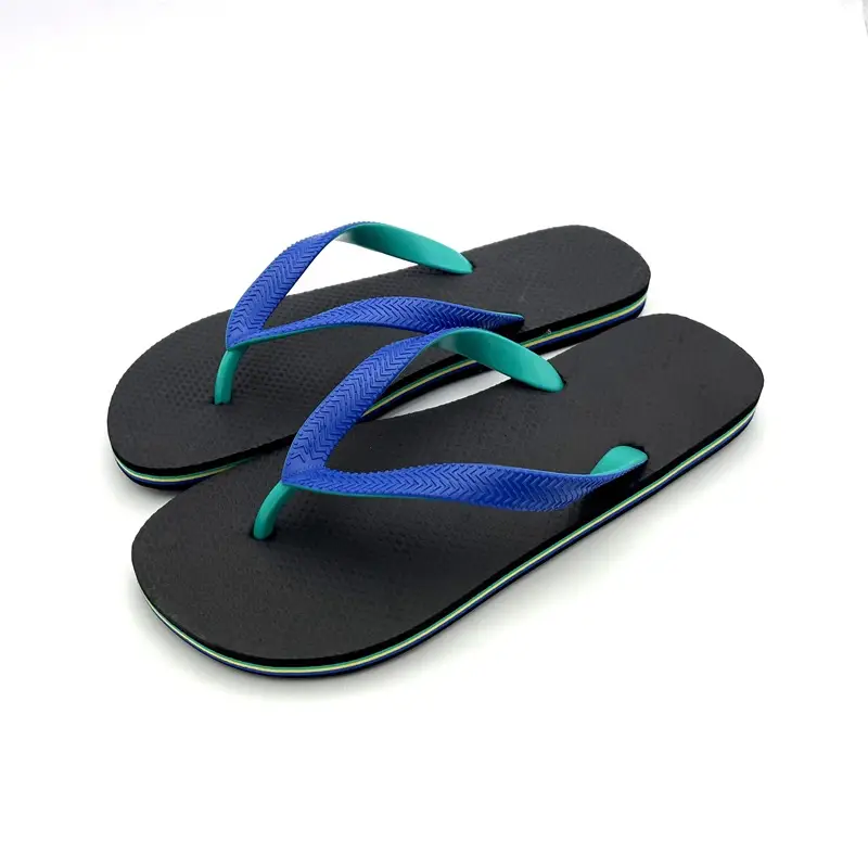 Foreign Trade Solid Color Men's Flip Flops Simple Personalized All-match Summer Seaside Beach Non-slip Trendy Flip Flops — feature 12