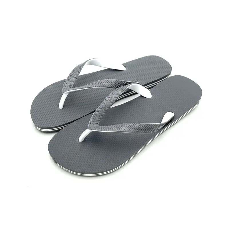 Foreign Trade Solid Color Men's Flip Flops Simple Personalized All-match Summer Seaside Beach Non-slip Trendy Flip Flops — feature 14