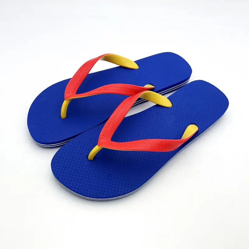 Foreign Trade Solid Color Men's Flip Flops Simple Personalized All-match Summer Seaside Beach Non-slip Trendy Flip Flops — feature 6