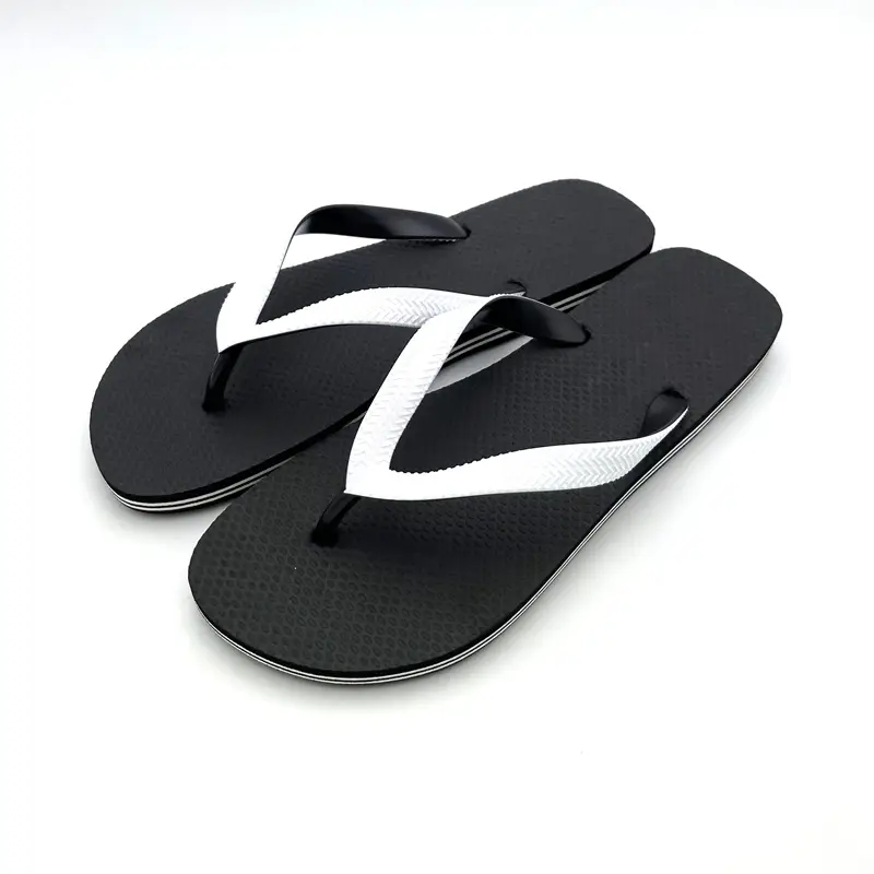 Foreign Trade Solid Color Men's Flip Flops Simple Personalized All-match Summer Seaside Beach Non-slip Trendy Flip Flops — feature 8
