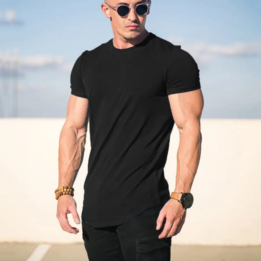 Men Slim Fit Gray T-Shirt Running Training Wear — feature 10
