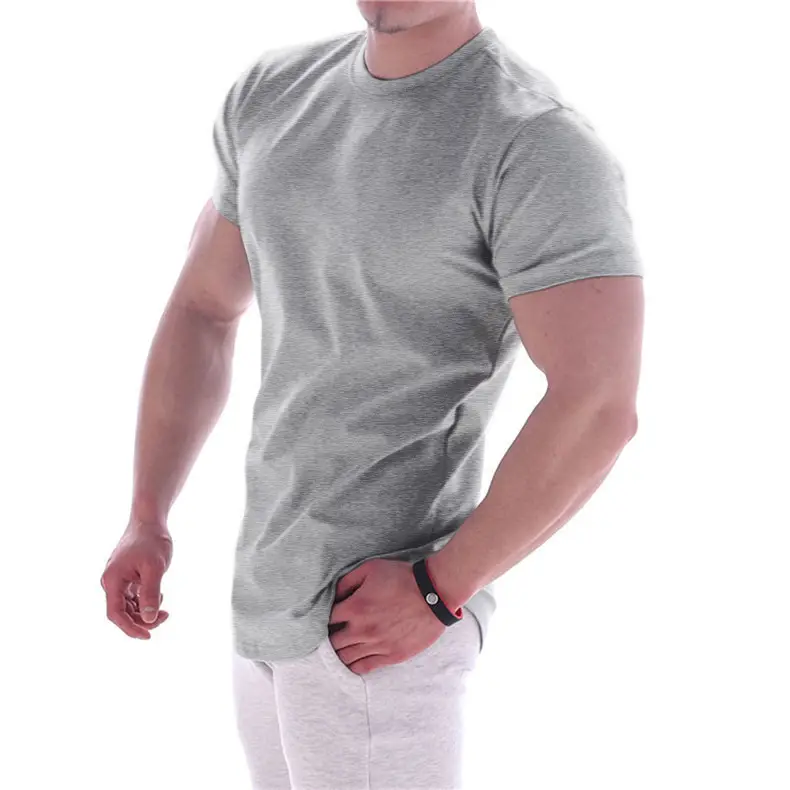 Men Slim Fit Gray T-Shirt Running Training Wear — feature 7