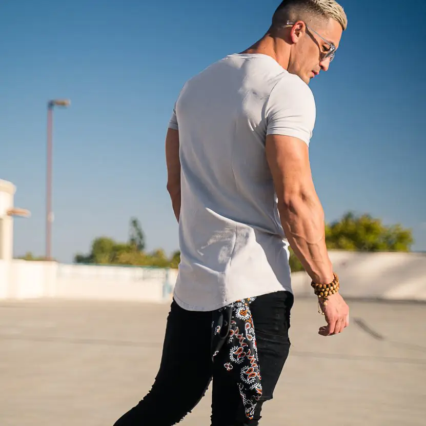 Men Slim Fit Gray T-Shirt Running Training Wear — feature 9