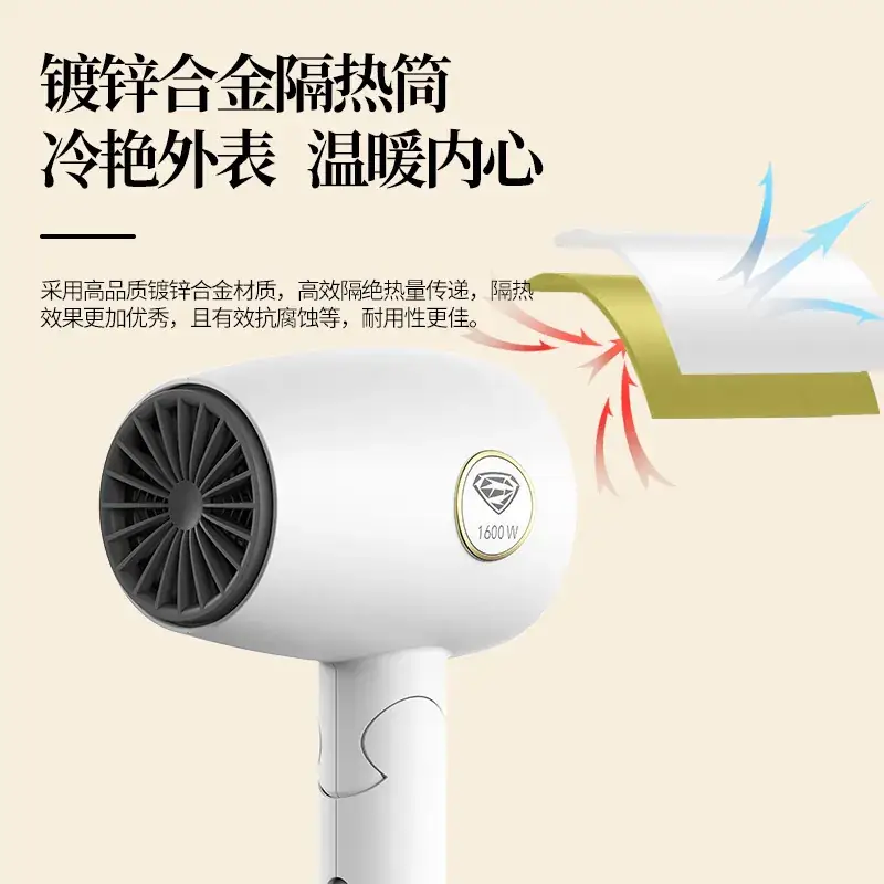 Superman Hair Dryer 1600W Portable Foldable - Image 4