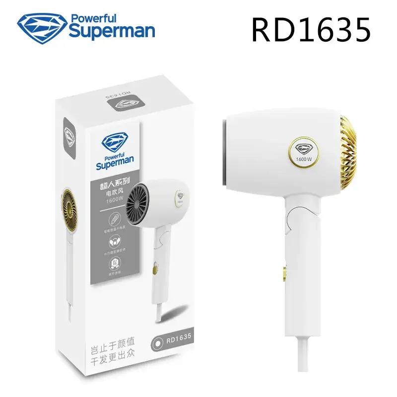 Superman Hair Dryer 1600W Portable Foldable - Image 6