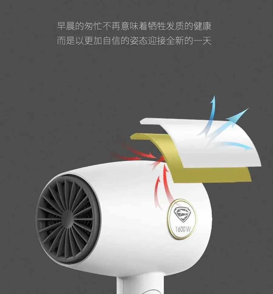 Superman Hair Dryer 1600W Portable Foldable — feature 6