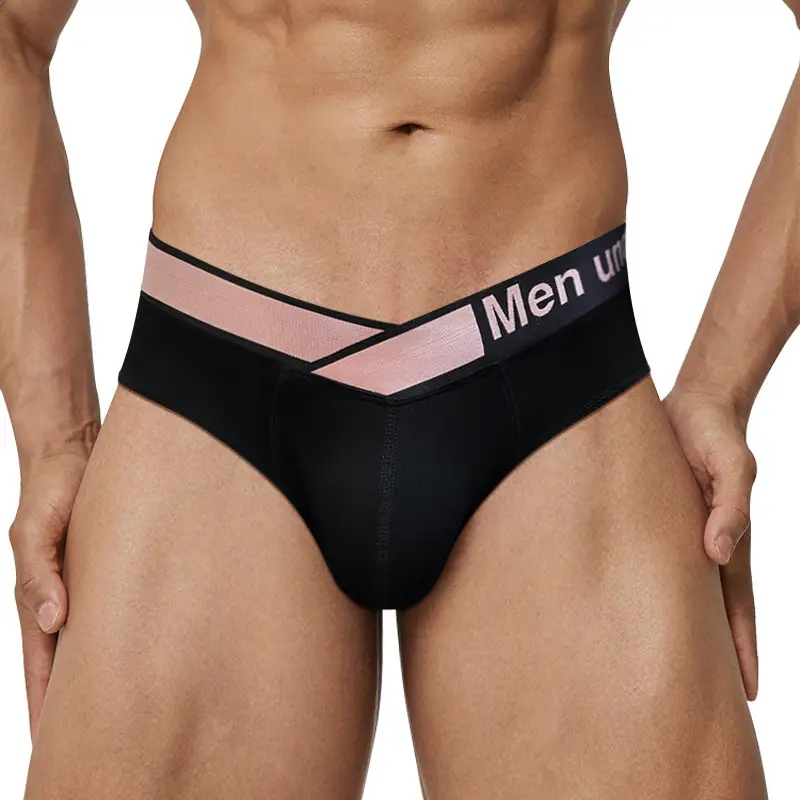 Men's Pink V-Belt Low Waist Underwear - Image 6