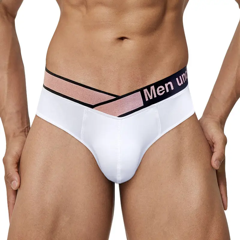 Men's Pink V-Belt Low Waist Underwear - Image 7