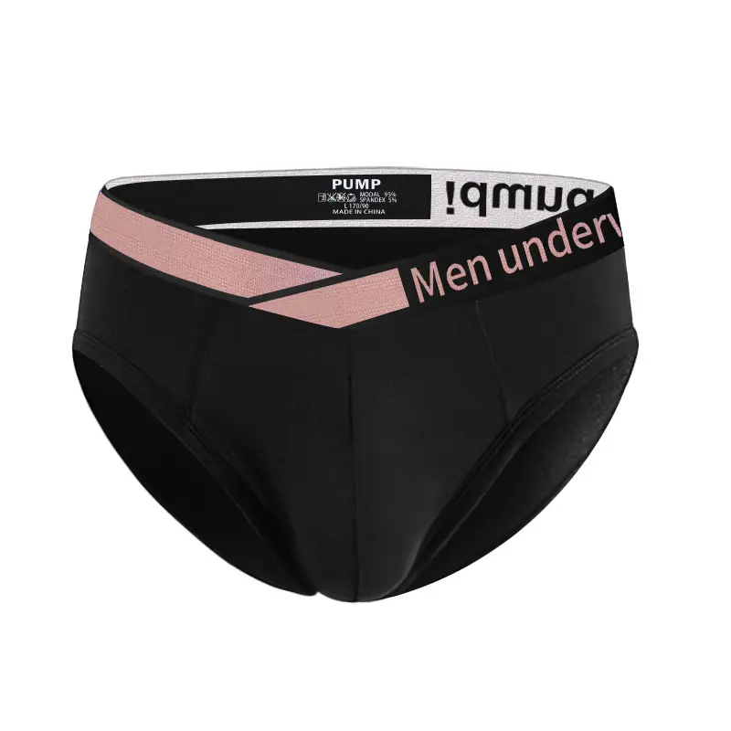 Men's Pink V-Belt Low Waist Underwear - Image 2