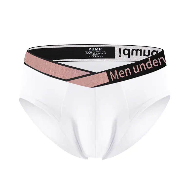 Men's Pink V-Belt Low Waist Underwear - Image 3