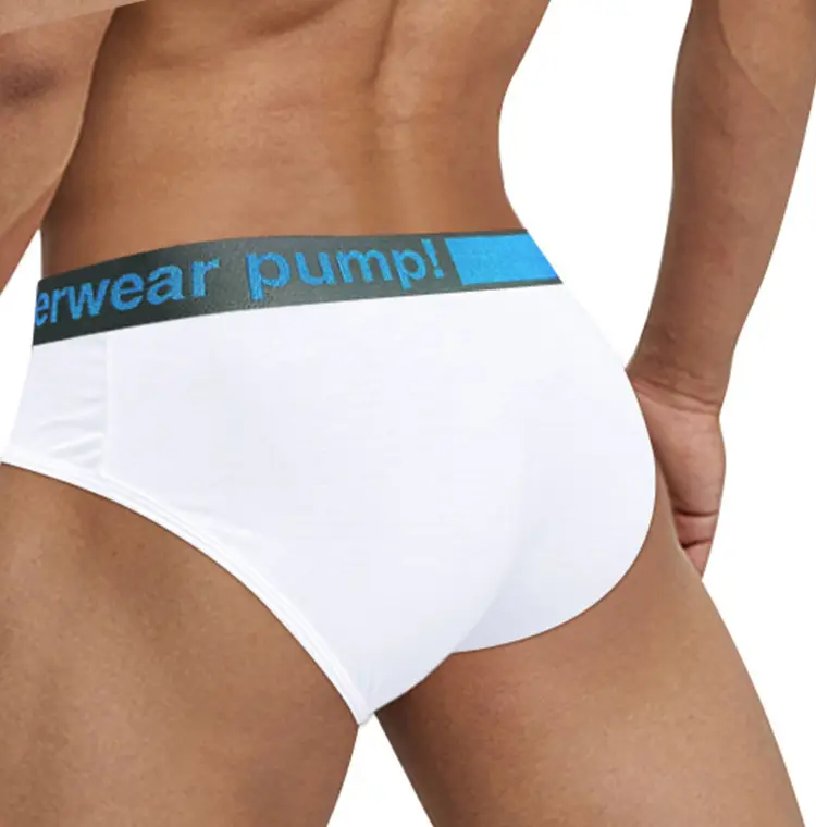 Men Blue V-Belt Low Waist Convex Modal Shorts — feature 34