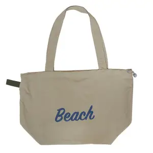 Women's Canvas Shoulder Bag with "Beach" Print - Image 11