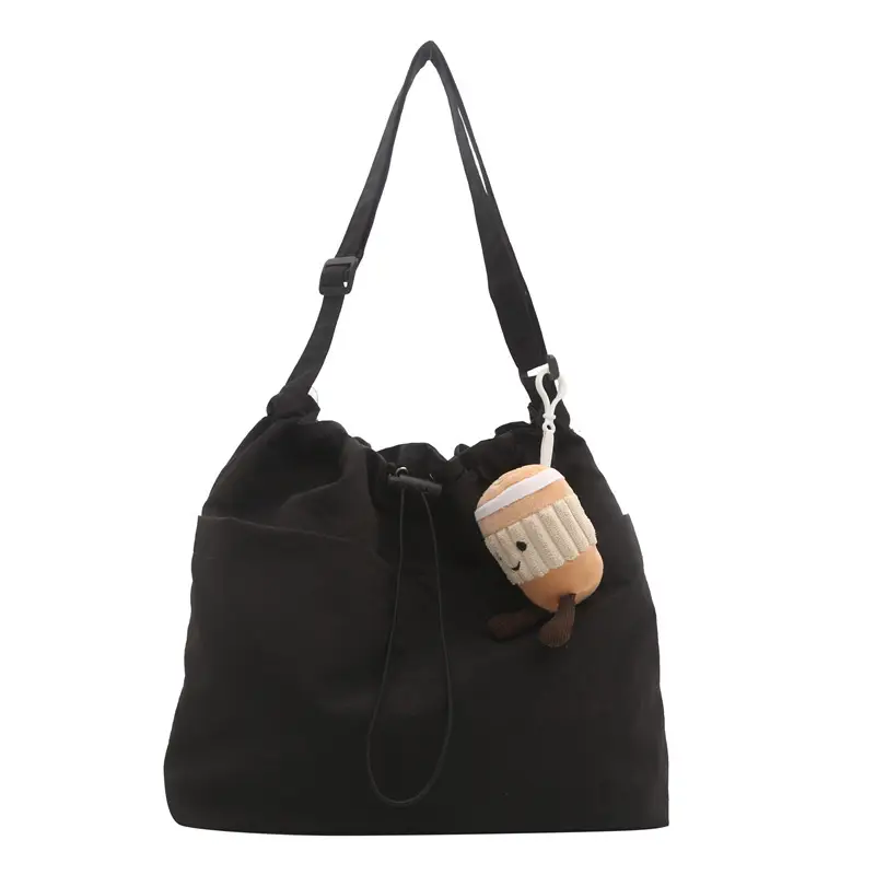 Korean Style Drawstring Shoulder Bag for Women - Image 9