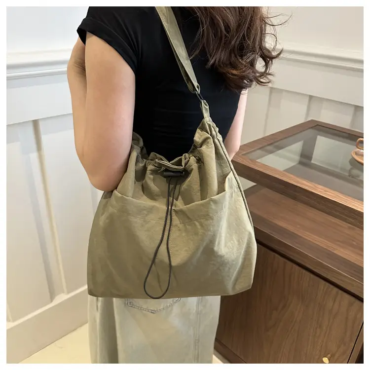 Korean Style Drawstring Shoulder Bag for Women — feature 10