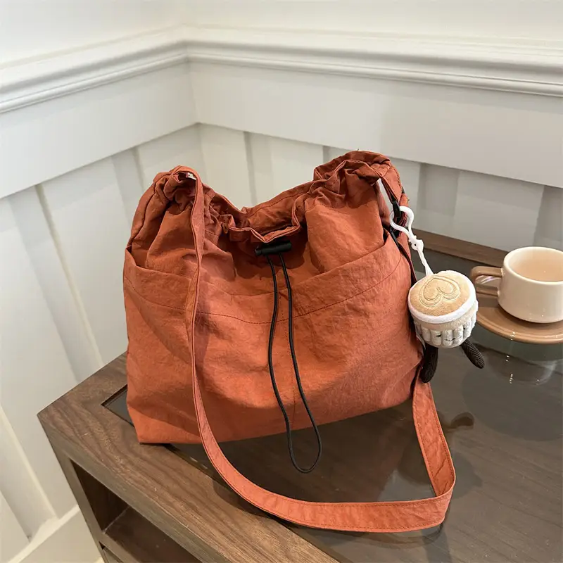 Korean Style Drawstring Shoulder Bag for Women - Image 3