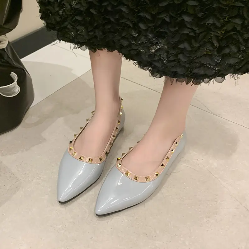 Women Pointed Toe Flats Black 2025 Summer - Image 5