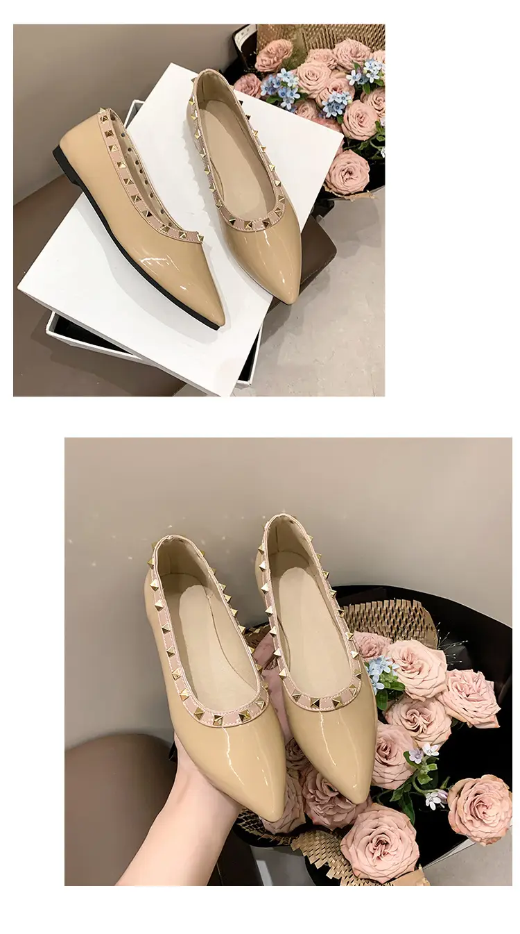 Women Pointed Toe Flats Black 2025 Summer — feature 20
