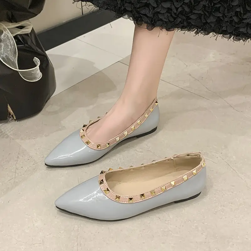 Women Pointed Toe Flats Black 2025 Summer - Image 3