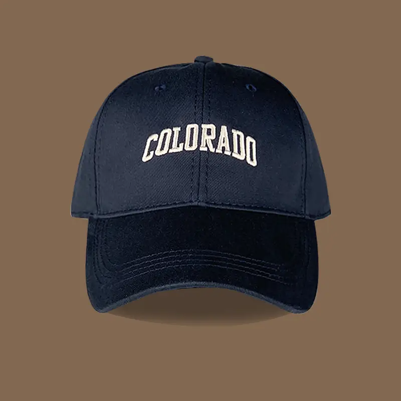 Men's Wide Brim Baseball Cap Navy Blue 2024 — feature 14