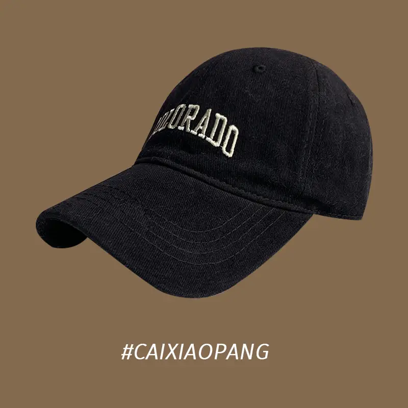 Men's Wide Brim Baseball Cap Navy Blue 2024 — feature 2