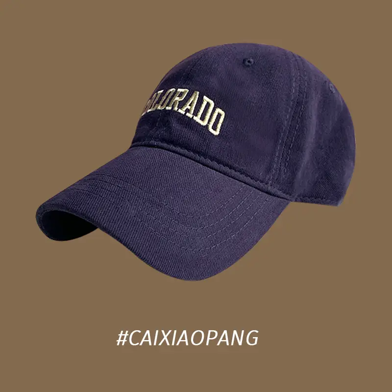 Men's Wide Brim Baseball Cap Navy Blue 2024 — feature 5