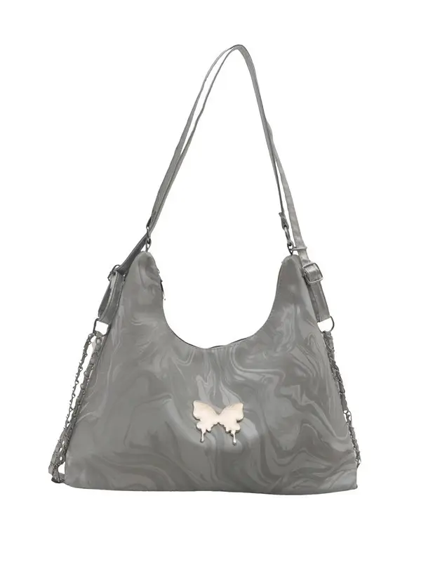 Multifunctional Bow Backpack 2024 New Fashionable Textile Chain Shoulder Bag Large Capacity Commuter Tote Bag - Image 9